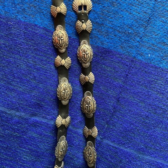 Sterling Silber Native American Concha Belt - Picture 2 of 2